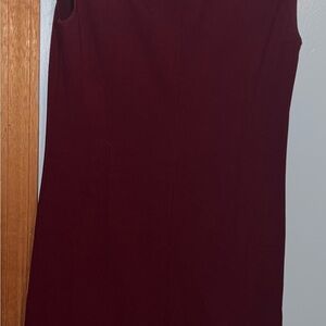 Ann Taylor Burgundy Midi Dress